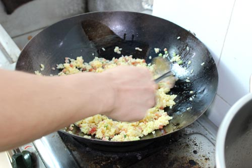 炸雞翅炒飯培訓炒飯培訓課教學風采