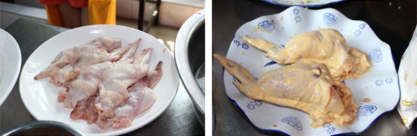  炸雞翅炒飯培訓食材