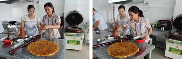 煌旗土家醬香餅培訓實操案例2