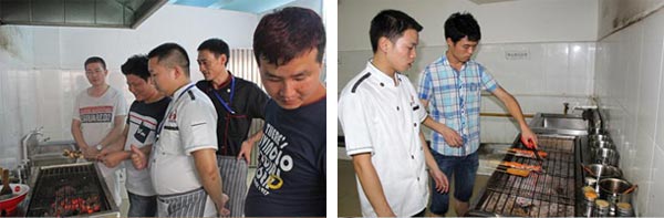 塘廈煌旗燒烤培訓老師教學