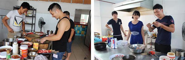 塘廈燒烤培訓學員實操學習