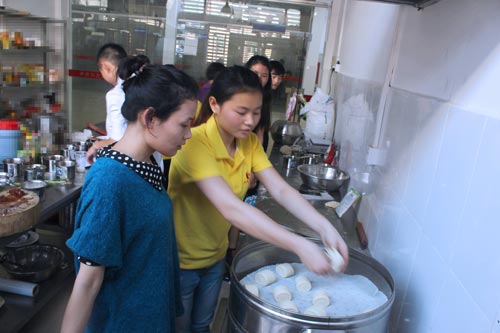 虎門包子饅頭技術培訓班教學過程