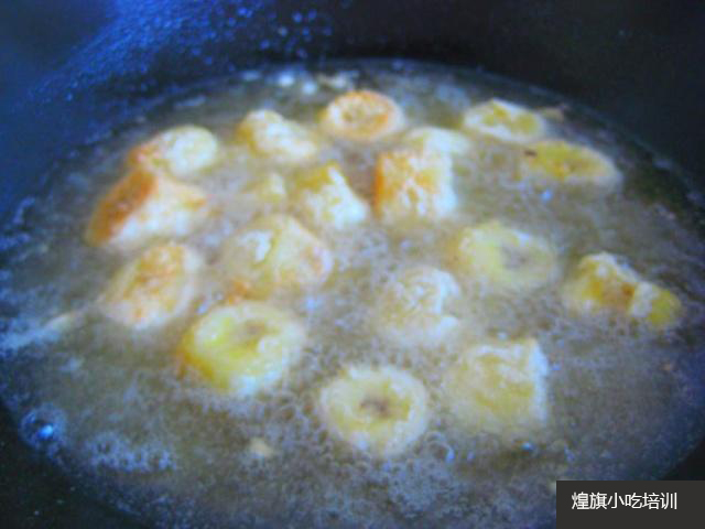 拔絲香蕉制作過程