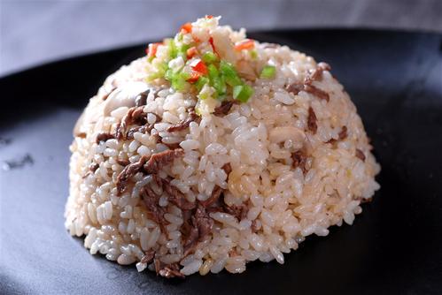 □蘑菜心炒飯