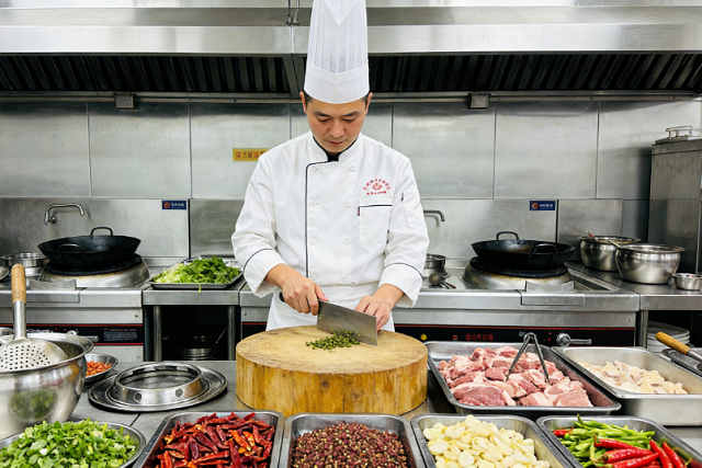 器具齊全的川菜培訓環(huán)境